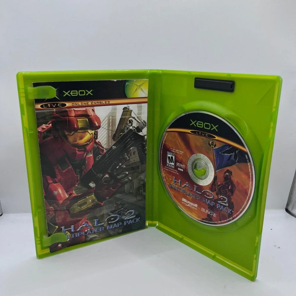 Microsoft Halo 2 Multiplayer Map Pack Xbox One Size Green Expansion Disc CIB